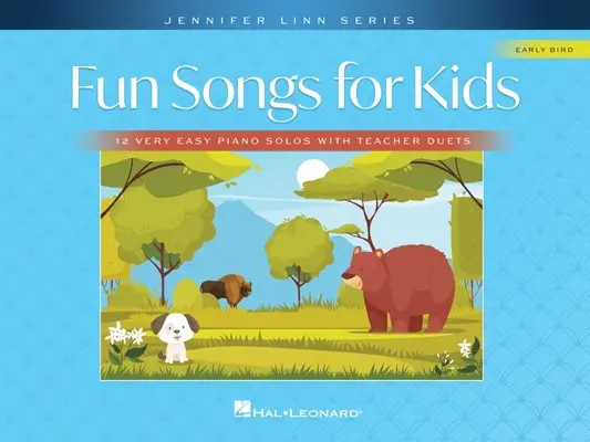 Fun Songs for Kids: 12 nagyon könnyű zongoraszóló tanári duettekkel - Fun Songs for Kids: 12 Very Easy Piano Solos with Teacher Duets