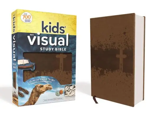 Niv, Kids' Visual Study Bible, Leathersoft, Bronzszínű, Full Color Interior: Fedezd fel a Biblia történetét--- Emberek, helyek és történelem - Niv, Kids' Visual Study Bible, Leathersoft, Bronze, Full Color Interior: Explore the Story of the Bible---People, Places, and History