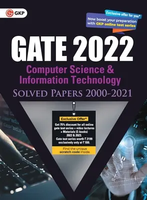 GATE 2022 Számítástechnika és informatika - megoldott feladatok (2000-2021) (G K Publications (P) Ltd.) - GATE 2022 Computer Science and Information Technology - Solved Papers (2000-2021) (G K Publications (P) Ltd)