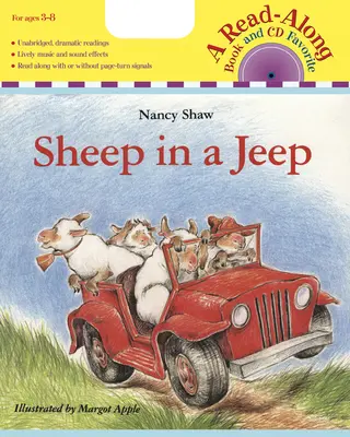 Sheep in a Jeep Book & CD [CD-vel] - Sheep in a Jeep Book & CD [With CD]