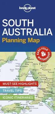 Lonely Planet Dél-Ausztrália tervezési térkép 1 - Lonely Planet South Australia Planning Map 1