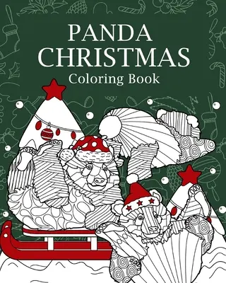 Panda karácsonyi színező könyv - Panda Christmas Coloring Book