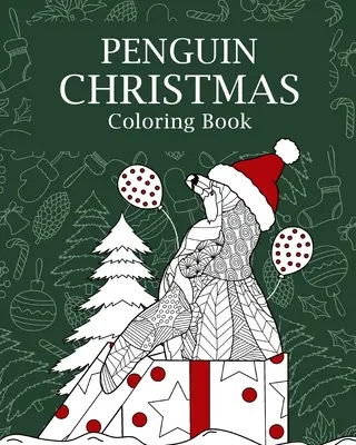 Pingvin karácsonyi színező könyv - Penguin Christmas Coloring Book