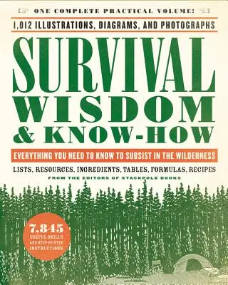 Túlélési bölcsesség és know-how: Minden, amit a vadonban való megélhetéshez tudni kell - Survival Wisdom & Know-How: Everything You Need to Know to Subsist in the Wilderness