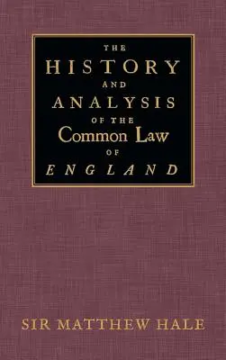 Dějiny a analýza anglického zvykového práva - The History and Analysis of the Common Law of England