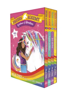 Unikornis Akadémia: A kalandok szivárványa dobozos készlet (1-4. könyv) - Unicorn Academy: Rainbow of Adventure Boxed Set (Books 1-4)