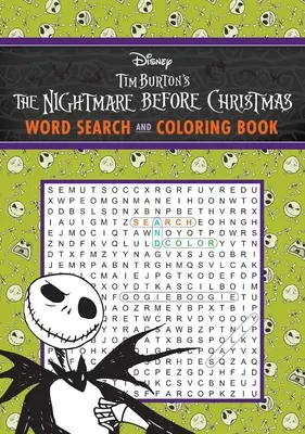 A rémálom karácsony előtt szó keresés és színező könyv - The Nightmare Before Christmas Word Search and Coloring Book