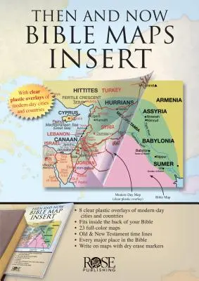 Akkor és most bibliai térképek betétlap - Then and Now Bible Maps Insert