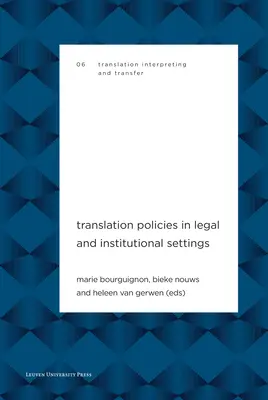 Fordítási politikák jogi és intézményi környezetben - Translation Policies in Legal and Institutional Settings