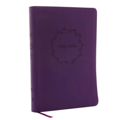 NKJV, Value Thinline Bible, nagyméretű nyomtatás, műbőr, lila, piros betűs kiadás - NKJV, Value Thinline Bible, Large Print, Imitation Leather, Purple, Red Letter Edition