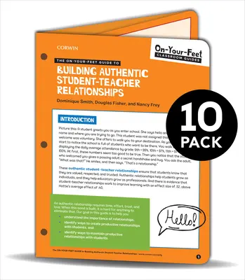 BUNDLE: Smith: The On-Your-Feet Guide to Building Authentic Student-Teacher Relationships: 10 csomag - BUNDLE: Smith: The On-Your-Feet Guide to Building Authentic Student-Teacher Relationships: 10 Pack