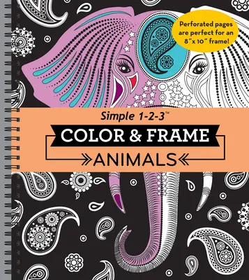 Color & Frame - Állatok (Felnőtt színezőkönyv) - Color & Frame - Animals (Adult Coloring Book)