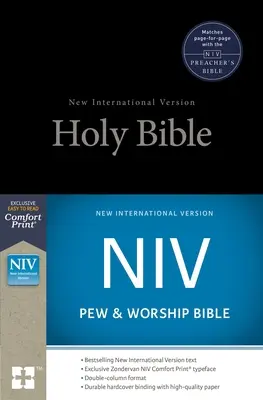 NIV, Pew and Worship Bible, Keményfedeles, Fekete, Keményfedeles, Fekete - NIV, Pew and Worship Bible, Hardcover, Black