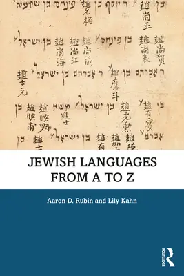 Zsidó nyelvek A-tól Z-ig - Jewish Languages from A to Z