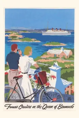 Vintage Journal Pár Bermuda utazási poszter - Vintage Journal Couple In Bermuda Travel Poster