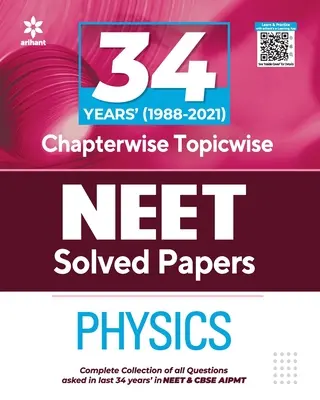 34 év fejezetenkénti megoldások NEET fizika 2022 - 34 Years Chapterwise Solutions NEET Physics 2022