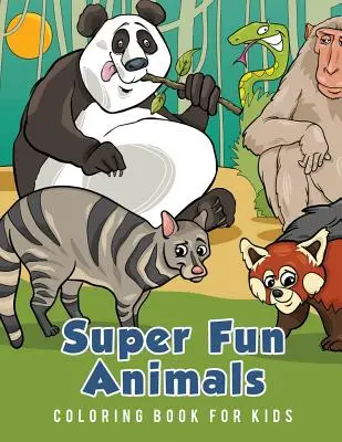 Szuper mókás állatok színezőkönyv gyerekeknek - Super Fun Animals Coloring Book for Kids