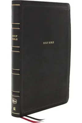 Nkjv, Deluxe End-Of-Verse Reference Bible, Personal Size Large Print, Leathersoft, Black, Thumb Indexed, Red Letter Edition, Comfort Print: Szent Biblia - Nkjv, Deluxe End-Of-Verse Reference Bible, Personal Size Large Print, Leathersoft, Black, Thumb Indexed, Red Letter Edition, Comfort Print: Holy Bible