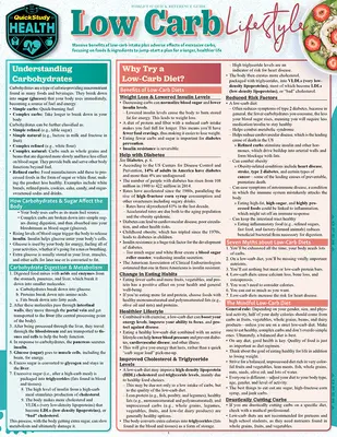 Low Carb életmód: A Quickstudy Laminált referencia - Low Carb Lifestyle: A Quickstudy Laminated Reference