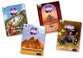 Project X CODE Extra: Oxford Level 8: A világ csodái és a Piramisveszély, 4 db-os vegyes csomag - Project X CODE Extra: Purple Book Band, Oxford Level 8: Wonders of the World and Pyramid Peril, Mixed Pack of 4