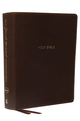 NKJV, Journal the Word Reference Bible, műbőr, barna, piros betűs kiadás, Comfort Print: Let Scripture Explain Scripture. Gondolkodj el azon, amit - NKJV, Journal the Word Reference Bible, Imitation Leather, Brown, Red Letter Edition, Comfort Print: Let Scripture Explain Scripture. Reflect on What