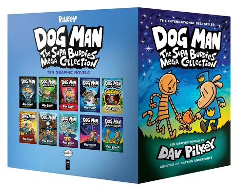 Dobozos - Dog Man: The Supa Buddies Mega Collection: Az alsónadrágos kapitány alkotójától (Dog Man #1-10 Box Set) - Boxed - Dog Man: The Supa Buddies Mega Collection: From the Creator of Captain Underpants (Dog Man #1-10 Box Set)