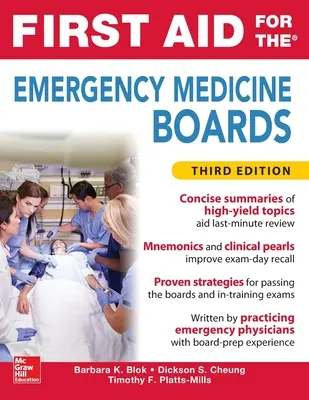 Elsősegélynyújtás a sürgősségi orvosi vizsgabizottságok számára Harmadik kiadás - First Aid for the Emergency Medicine Boards Third Edition