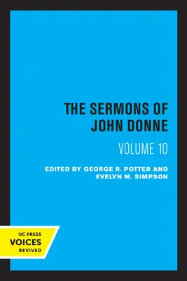 John Donne prédikációi, X. kötet - The Sermons of John Donne, Volume X