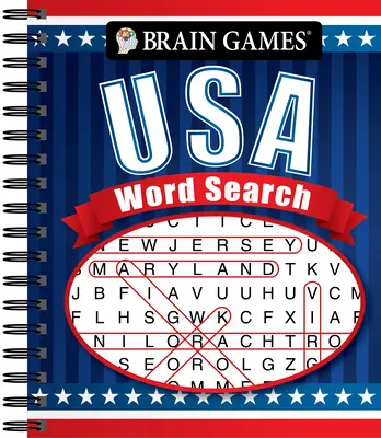 Agyjátékok - USA szókereső (#4): Volume 4 - Brain Games - USA Word Search (#4): Volume 4