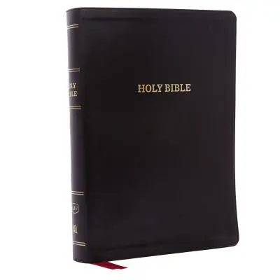 KJV, Deluxe referencia Biblia, Szuper óriás nyomtatás, műbőr, fekete, Red Letter kiadás, Vörös betűs kiadás. - KJV, Deluxe Reference Bible, Super Giant Print, Imitation Leather, Black, Red Letter Edition