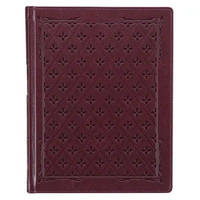 KJV Szent Biblia, Nagyméretű jegyzetelős Biblia, műbőr keményfedeles - King James Version, bordó, burgundi - KJV Holy Bible, Large Print Note-Taking Bible, Faux Leather Hardcover - King James Version, Burgundy