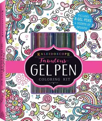 Kaleidoszkóp: Mesés gél tollas színező készlet [Tollakkal/ceruzákkal] - Kaleidoscope: Fabulous Gel Pen Coloring Kit [With Pens/Pencils]