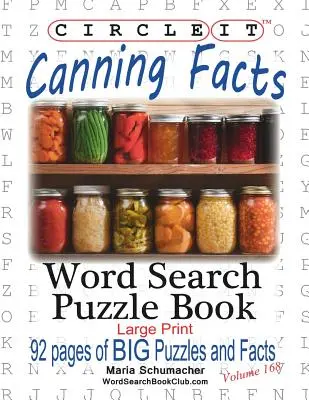 Körbe, konzervipari tények, szókereső, rejtvénykönyv - Circle It, Canning Facts, Word Search, Puzzle Book