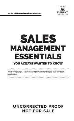 Értékesítési menedzsment alapismeretek, amiket mindig is tudni akartál - Sales Management Essentials You Always Wanted To Know