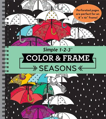 Color & Frame - Évszakok (Felnőtt színezőkönyv) - Color & Frame - Seasons (Adult Coloring Book)