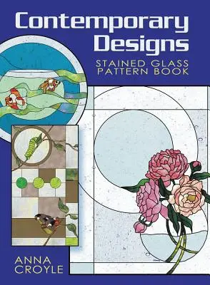 Kortárs minták festett üveg minta könyv - Contemporary Designs Stained Glass Pattern Book