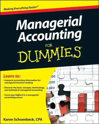 Menedzseri számviteli ismeretterjesztő könyvek - Managerial Accounting for Dummies