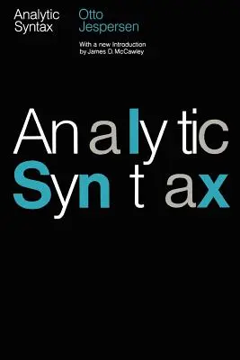 Analitikus szintaktika - Analytic Syntax