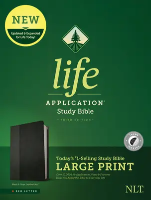 NLT Life Application Study Bible, Third Edition, Large Print (Leatherlike, Black/Onyx, Indexelt) - NLT Life Application Study Bible, Third Edition, Large Print (Leatherlike, Black/Onyx, Indexed)