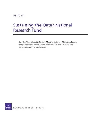 A Katari Nemzeti Kutatási Alap fenntartása - Sustaining the Qatar National Research Fund