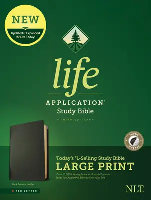 NLT Life Application Study Bible, Third Edition, Large Print (Piros betűs, valódi bőr, fekete, indexelt) - NLT Life Application Study Bible, Third Edition, Large Print (Red Letter, Genuine Leather, Black, Indexed)