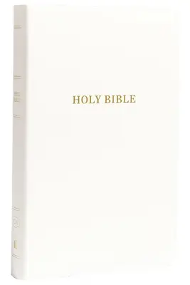 KJV, Ajándék és díj Biblia, műbőr, fehér, piros betűs kiadás - KJV, Gift and Award Bible, Imitation Leather, White, Red Letter Edition