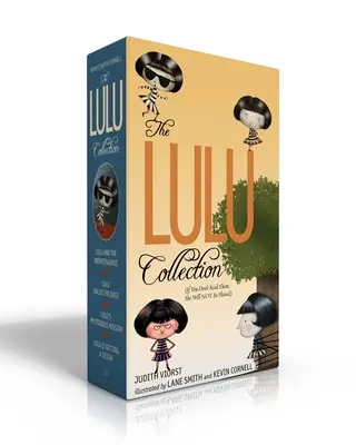 A Lulu gyűjtemény (Ha nem olvasod el őket, nem fog örülni): Lulu és a Brontoszaurusz; Lulu sétáltatja a kutyákat; Lulu titokzatos küldetése; Lulu - The Lulu Collection (If You Don't Read Them, She Will Not Be Pleased): Lulu and the Brontosaurus; Lulu Walks the Dogs; Lulu's Mysterious Mission; Lulu