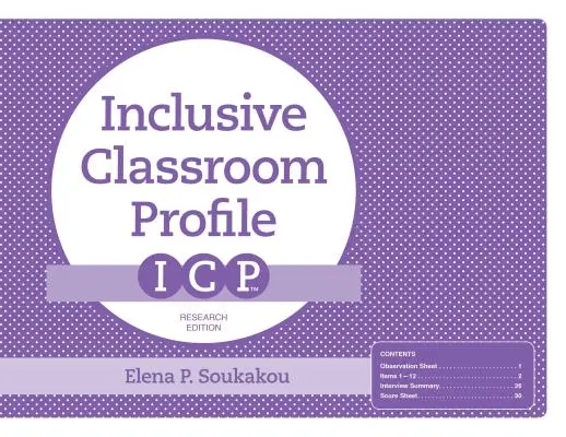 Az inkluzív osztálytermi profil (Icp(tm)), kutatási kiadás - The Inclusive Classroom Profile (Icp(tm)), Research Edition