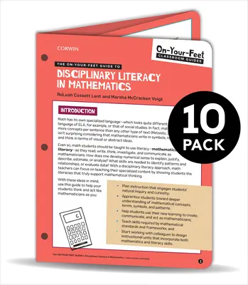 CSOMAG: Nagyböjt: A Matematikai Fegyelmi Műveltségi Útmutató a Matematikában: 10 csomag - BUNDLE: Lent: The On-Your-Feet Guide to Disciplinary Literacy in Math: 10 Pack