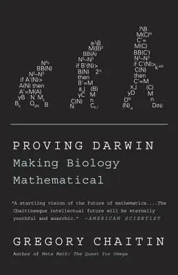 Darwin bizonyítása: A biológia matematikussá tétele - Proving Darwin: Making Biology Mathematical