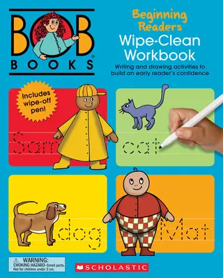 Bob Books - Törölgetős munkafüzet: Kezdő olvasók fonika, 4 éves kortól, óvodáskorig (1. szakasz: Olvasás kezdete) - Bob Books - Wipe-Clean Workbook: Beginning Readers Phonics, Ages 4 and Up, Kindergarten (Stage 1: Starting to Read)