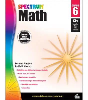 Spectrum Math Workbook, 6. osztály - Spectrum Math Workbook, Grade 6