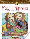 Creative Haven Játékos kiskutyák színezőkönyv - Creative Haven Playful Puppies Coloring Book