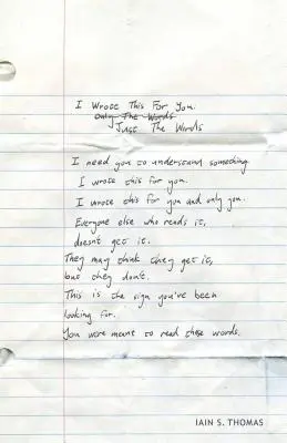 Ezt neked írtam: Csak a szavak - I Wrote This for You: Just the Words